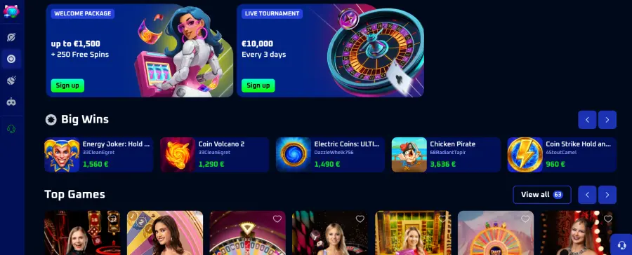 Spinwinera online